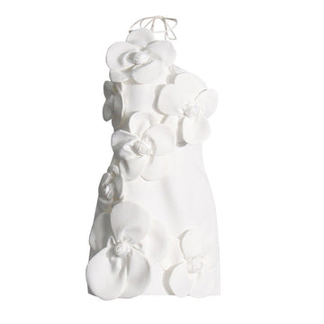 Temperament Temperament Sexy Dress Women's Dress 2025 New Breasts Three-Dimensional Flowers Waist Small Dress